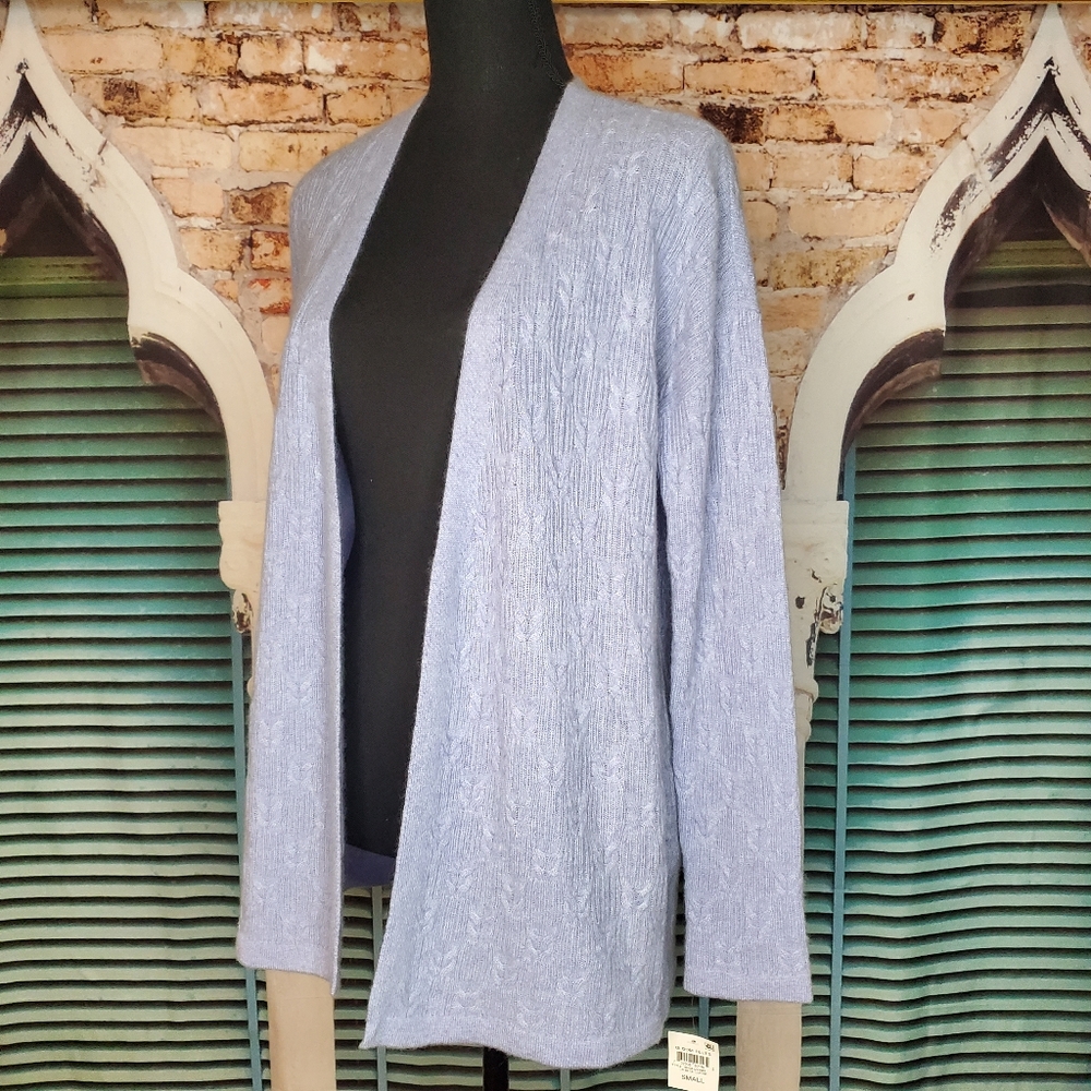 100% Cashmere Cable-Stitch Cardigan from Charter Club